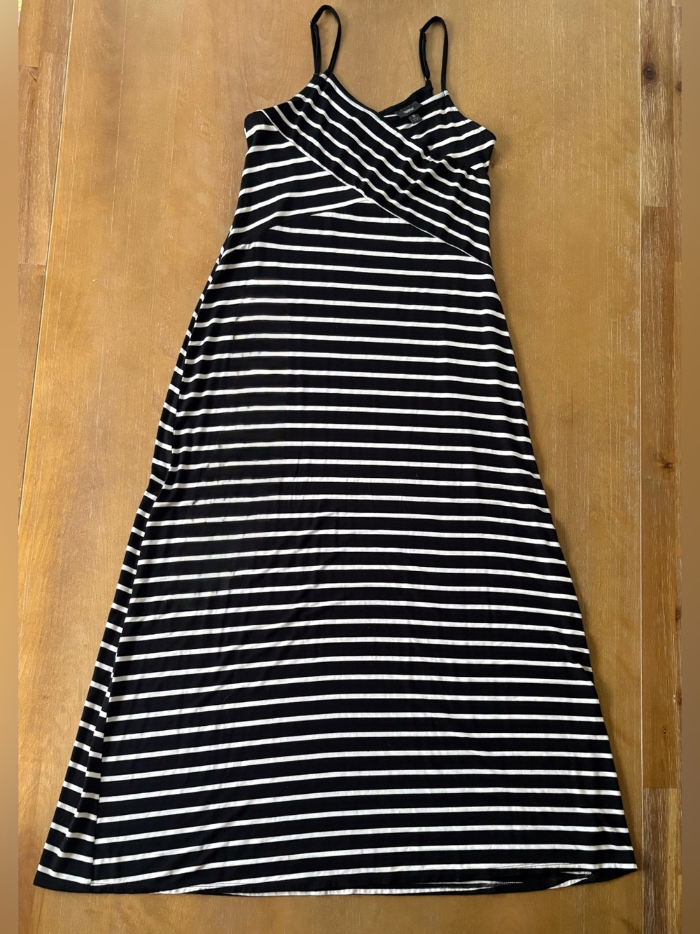 Black and White striped maxi dress